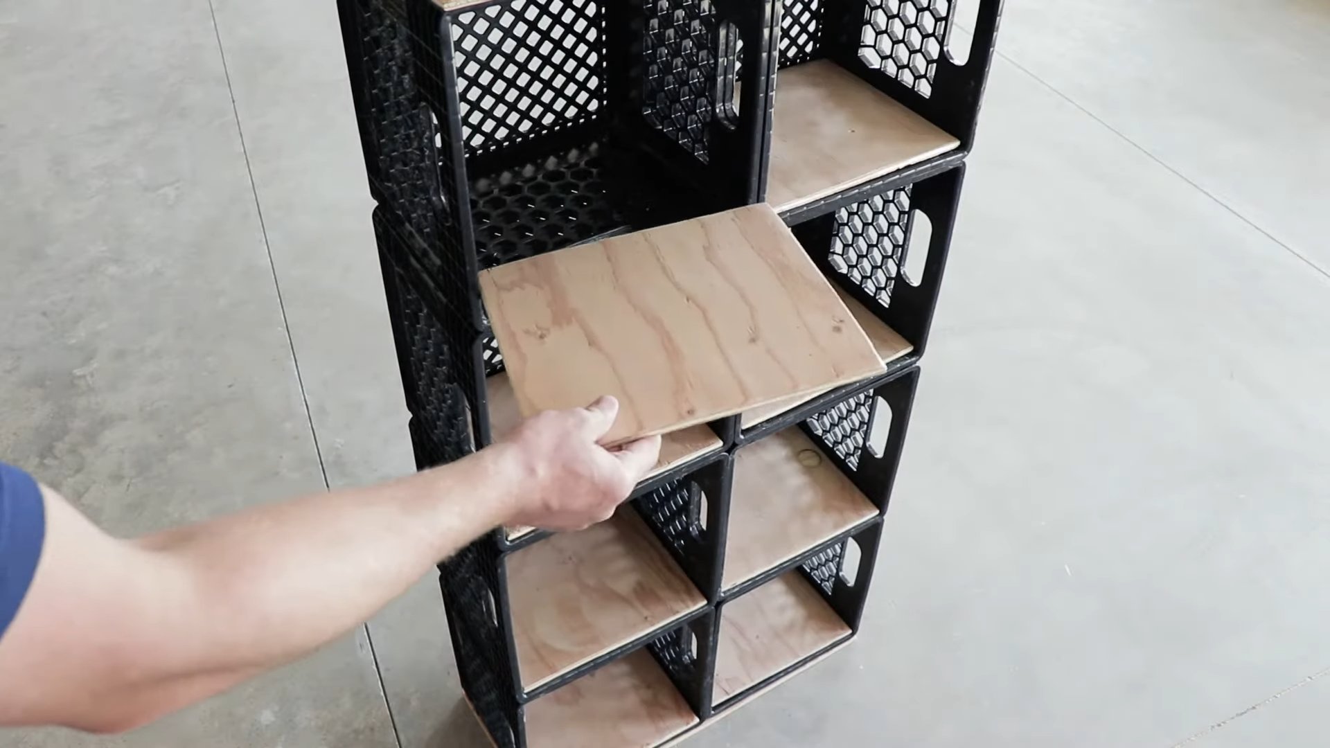 DIY Milchregal Bücherregal