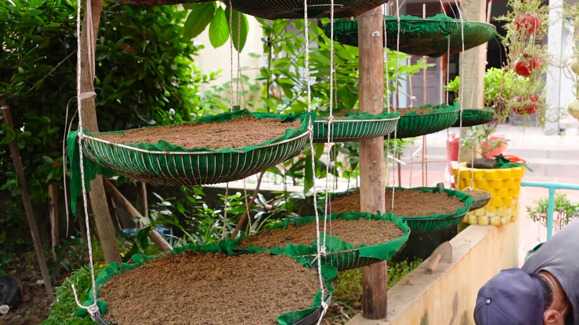 Ventilatorgitter für Garten nutzen