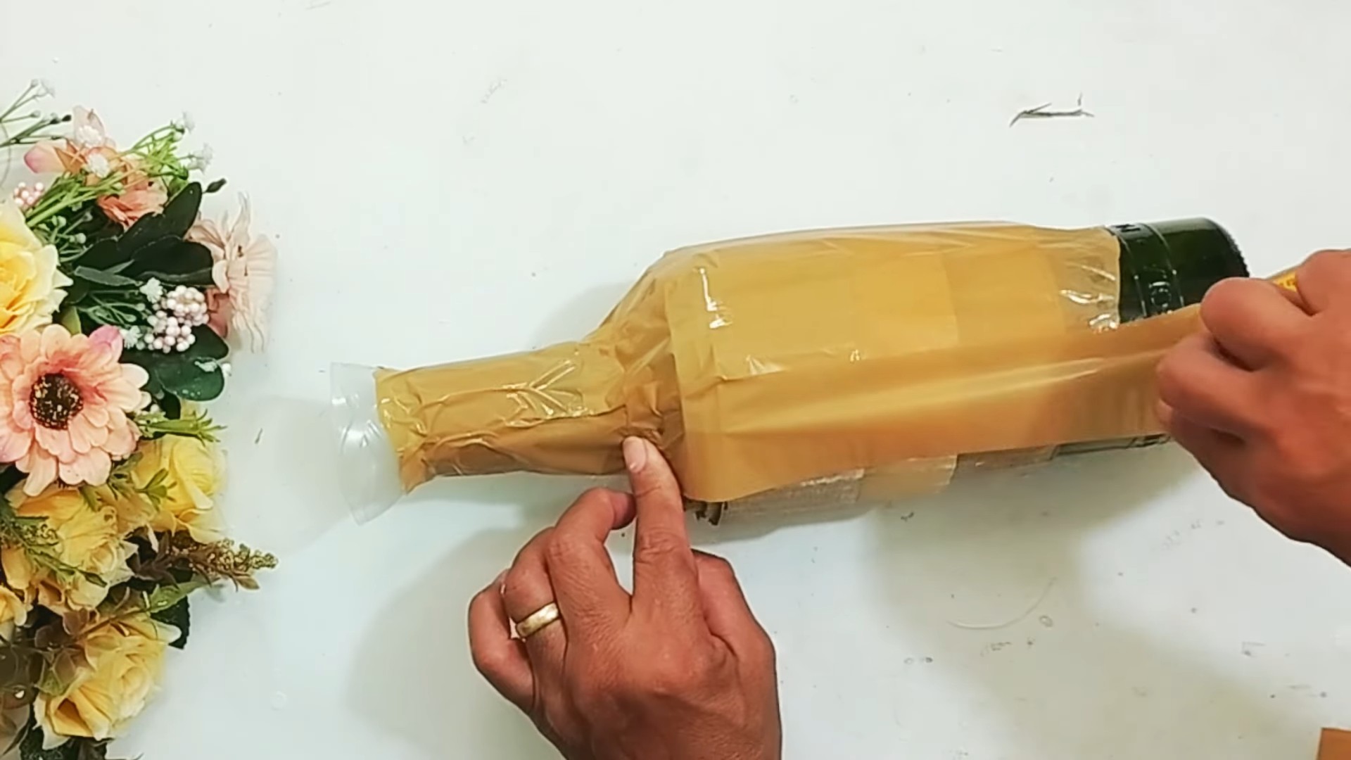 Glasflaschen Deko DIY
