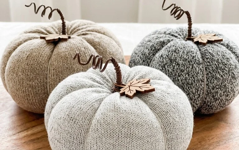 How to Make Fabric Pumpkins from Old Socks