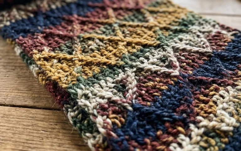 Wrap me in Diamonds Crochet Scarf
